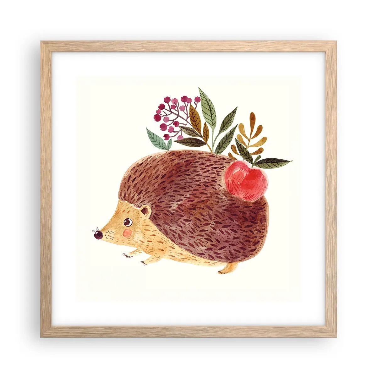 Poster în ramă de stejar deschis - Și tu deja mă placi - 40x40 cm