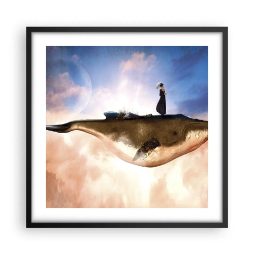 Poster în ramă neagră - O călătorie suprarealistă - 50x50 cm