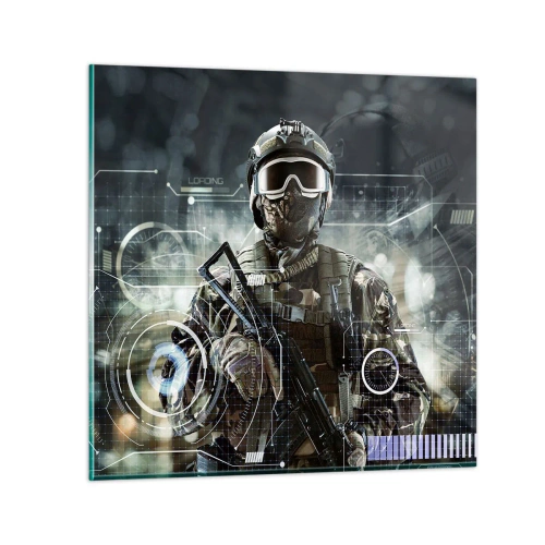 Tablou pe sticlă - Putere la putere - 30x30 cm