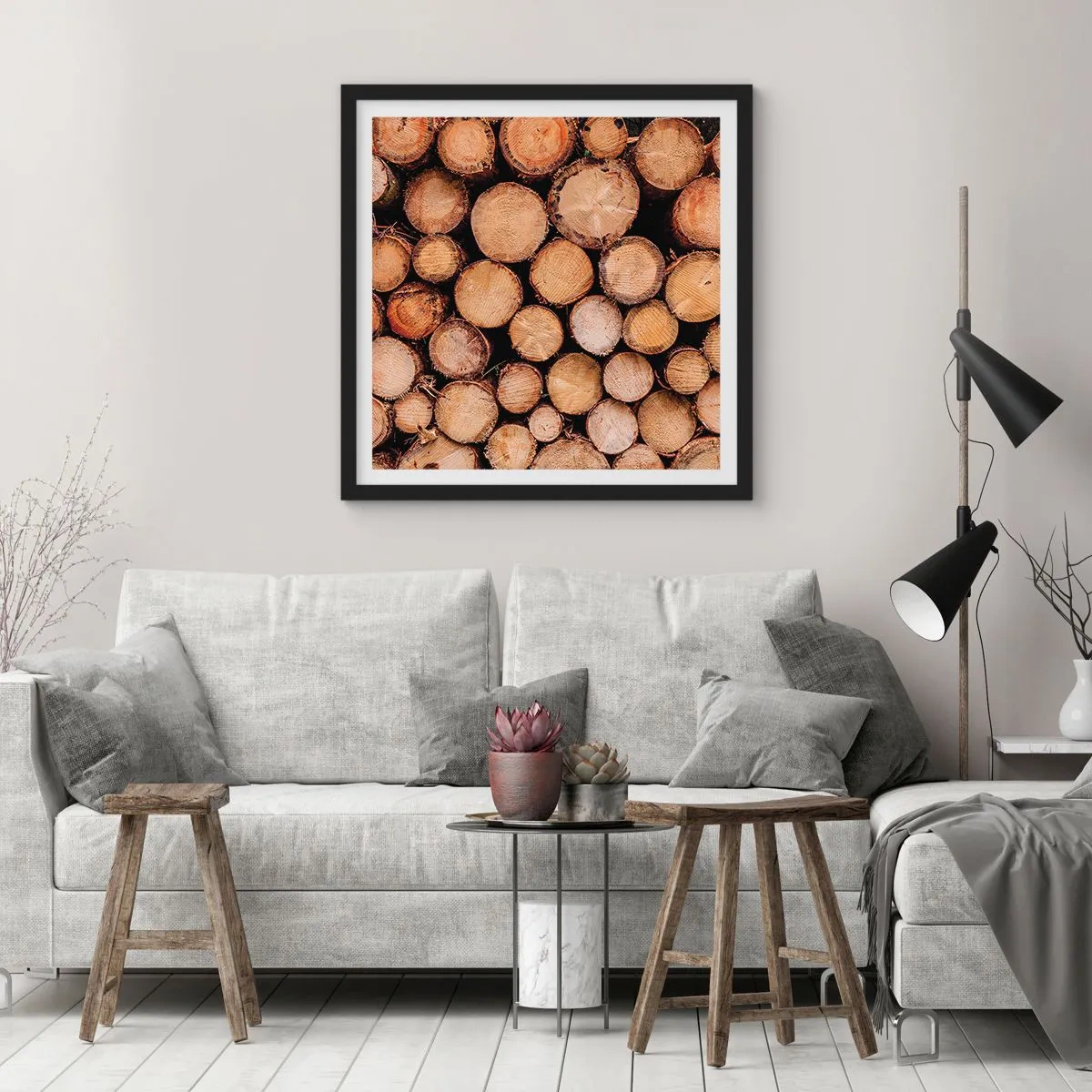 Poster în ramă neagră - Un nou început - 30x30 cm