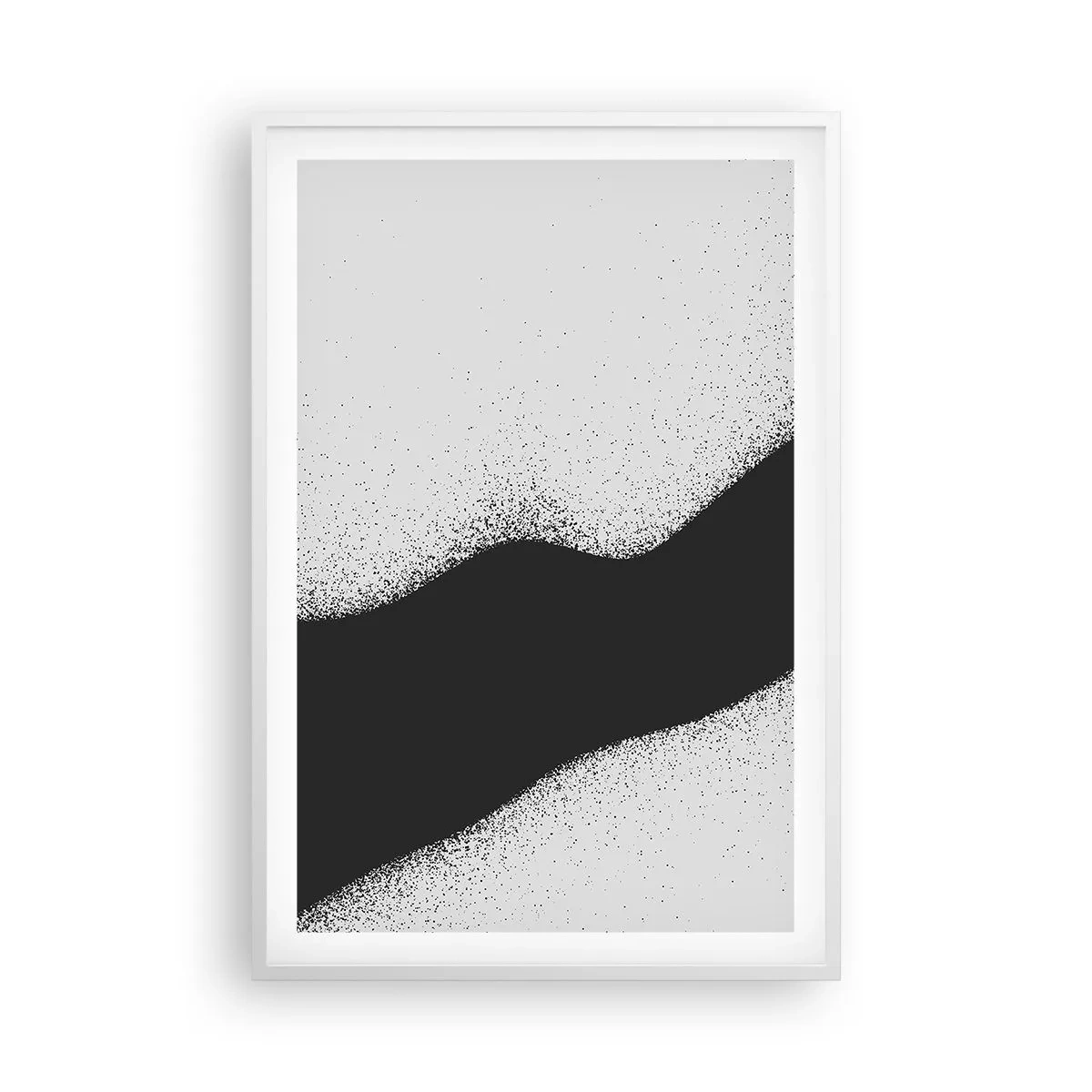 Poster în ramă albă - Echilibru lichid - 61x91 cm
