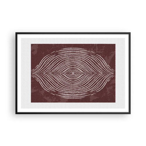 Poster în ramă neagră - Spațiul vorbește - 100x70 cm