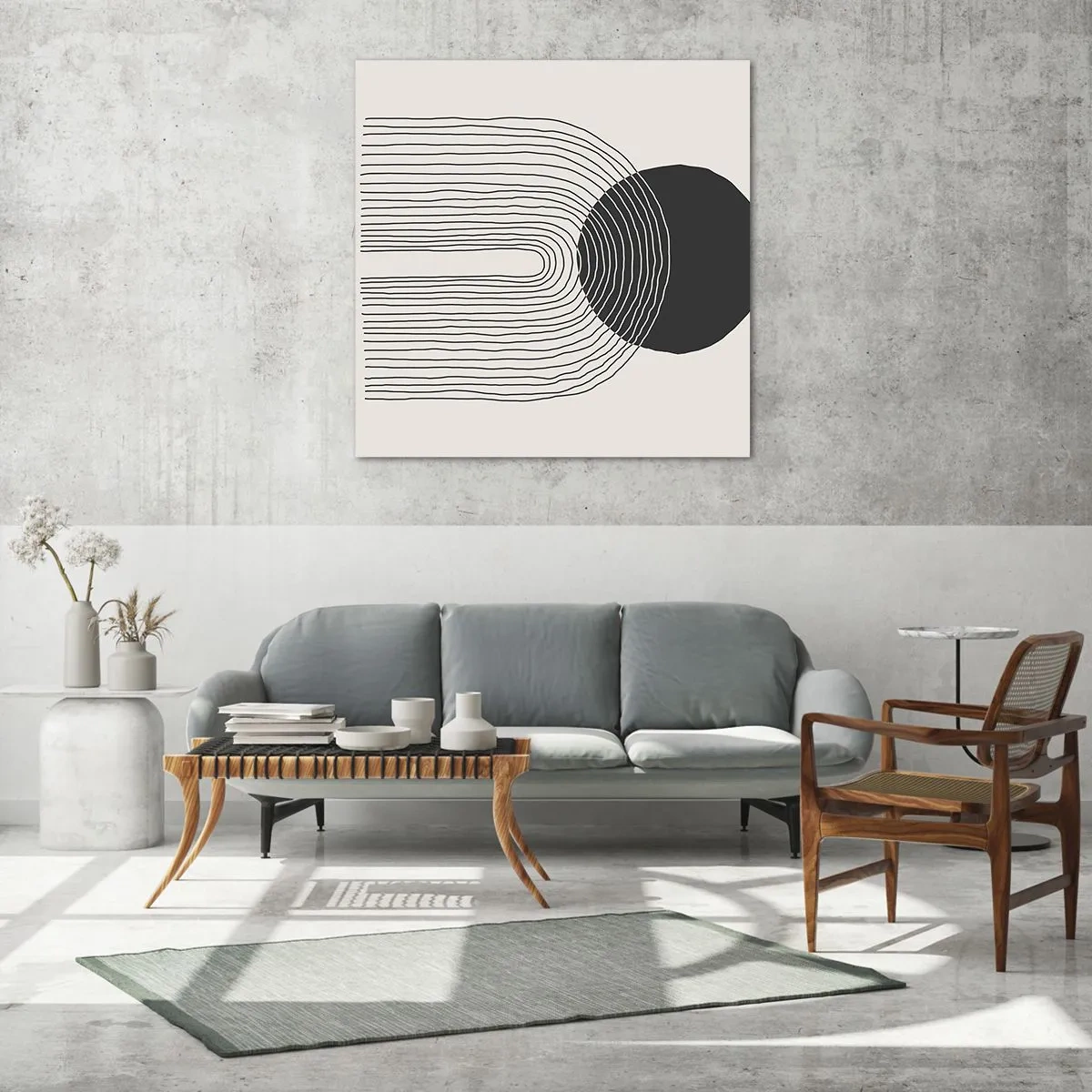 Tablou pe sticlă - Tremurând și încrezător - 50x50 cm