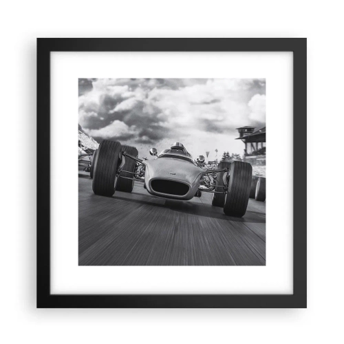 Poster în ramă neagră - Cai putere! - 30x30 cm