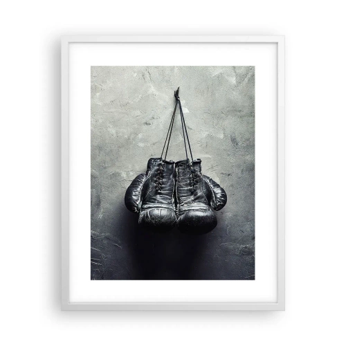 Poster în ramă albă - Timp de luptă și timp de pace - 40x50 cm