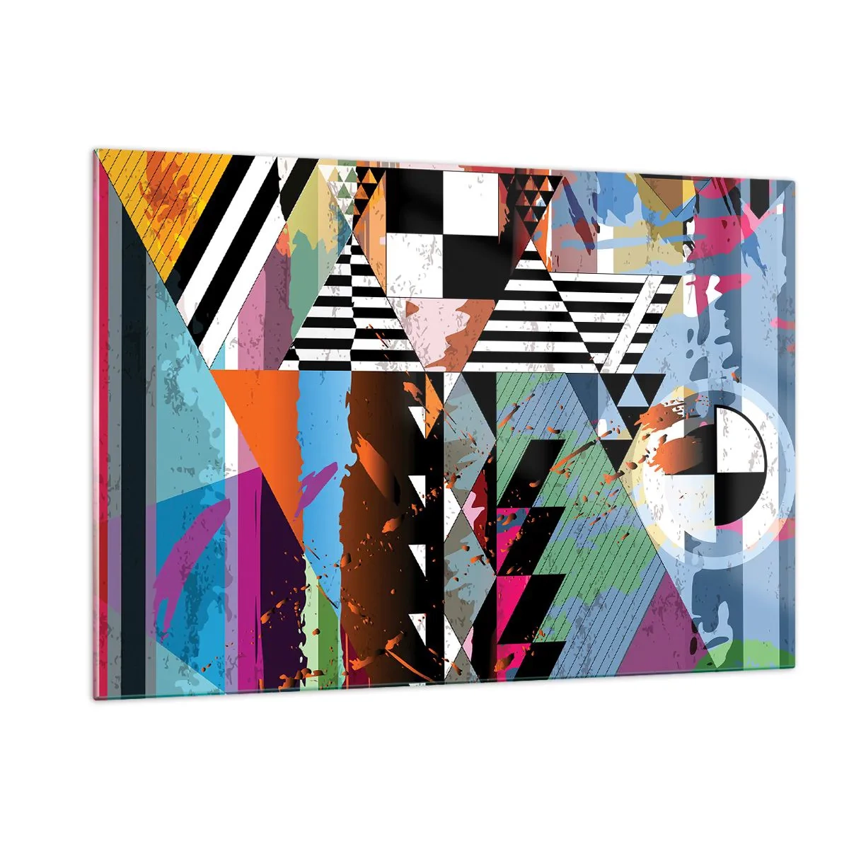 Tablou pe sticlă - Geometric și organic - 120x80 cm