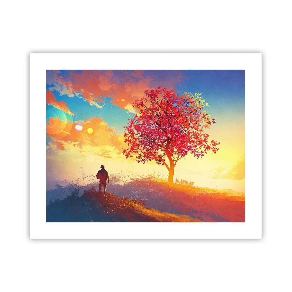 Poster - Pelerin la destinație - 50x40 cm