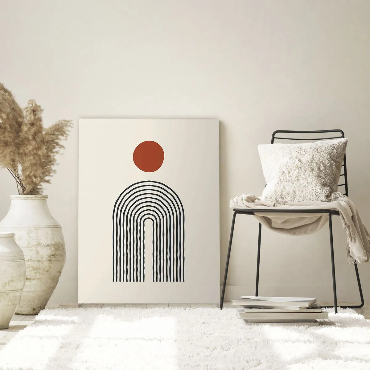 Tablou pe sticlă - Magnetismul formelor și al culorilor - 70x100 cm