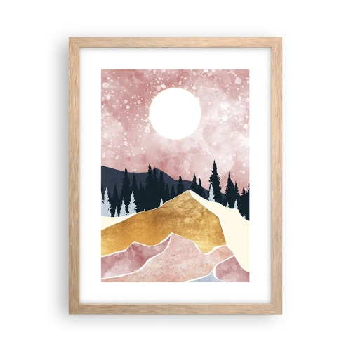 Poster în ramă de stejar deschis - Garda de noapte - 30x40 cm