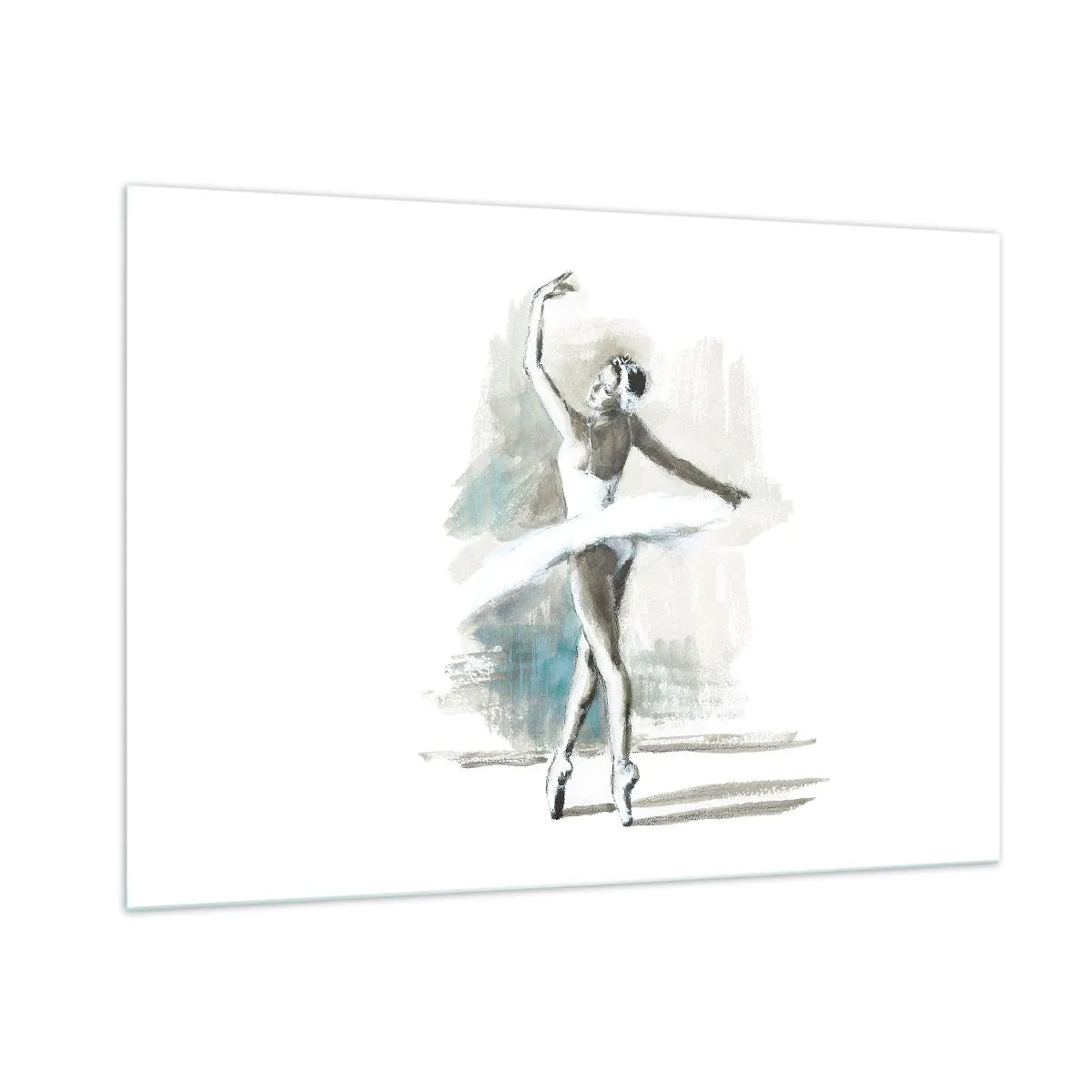 Tablou pe sticlă - Fermecată într-o lebădă - 100x70 cm