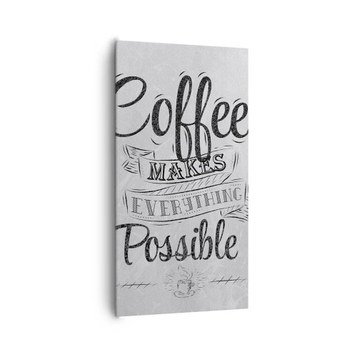Tablou pe pânză - Cum să nu iubești cafeaua - 65x120 cm