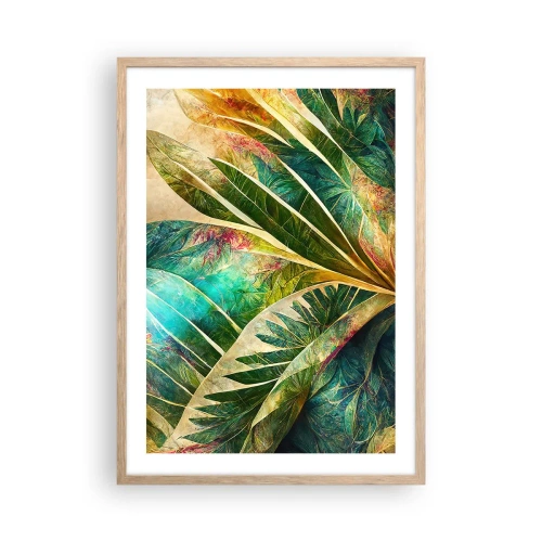 Poster în ramă de stejar deschis - Culorile tropicelor - 50x70 cm