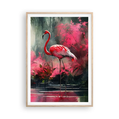 Poster în ramă de stejar deschis - O lecție de farmec natural - 70x100 cm