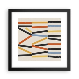 Poster în ramă neagră - Compoziție la nivel - 30x30 cm