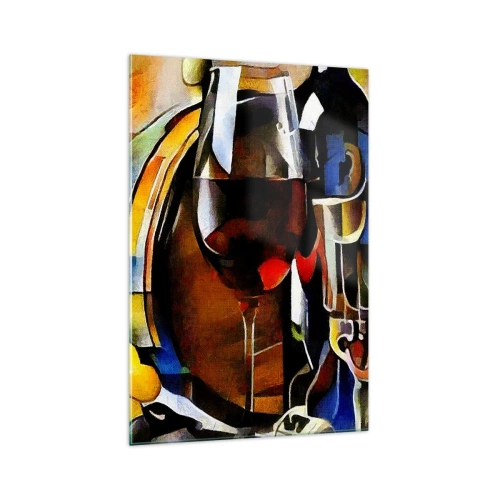 Tablou pe sticlă - Și lumea devine mai colorată - 70x100 cm