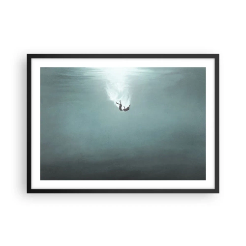 Poster în ramă neagră - În îmbrățișarea oceanului - 70x50 cm