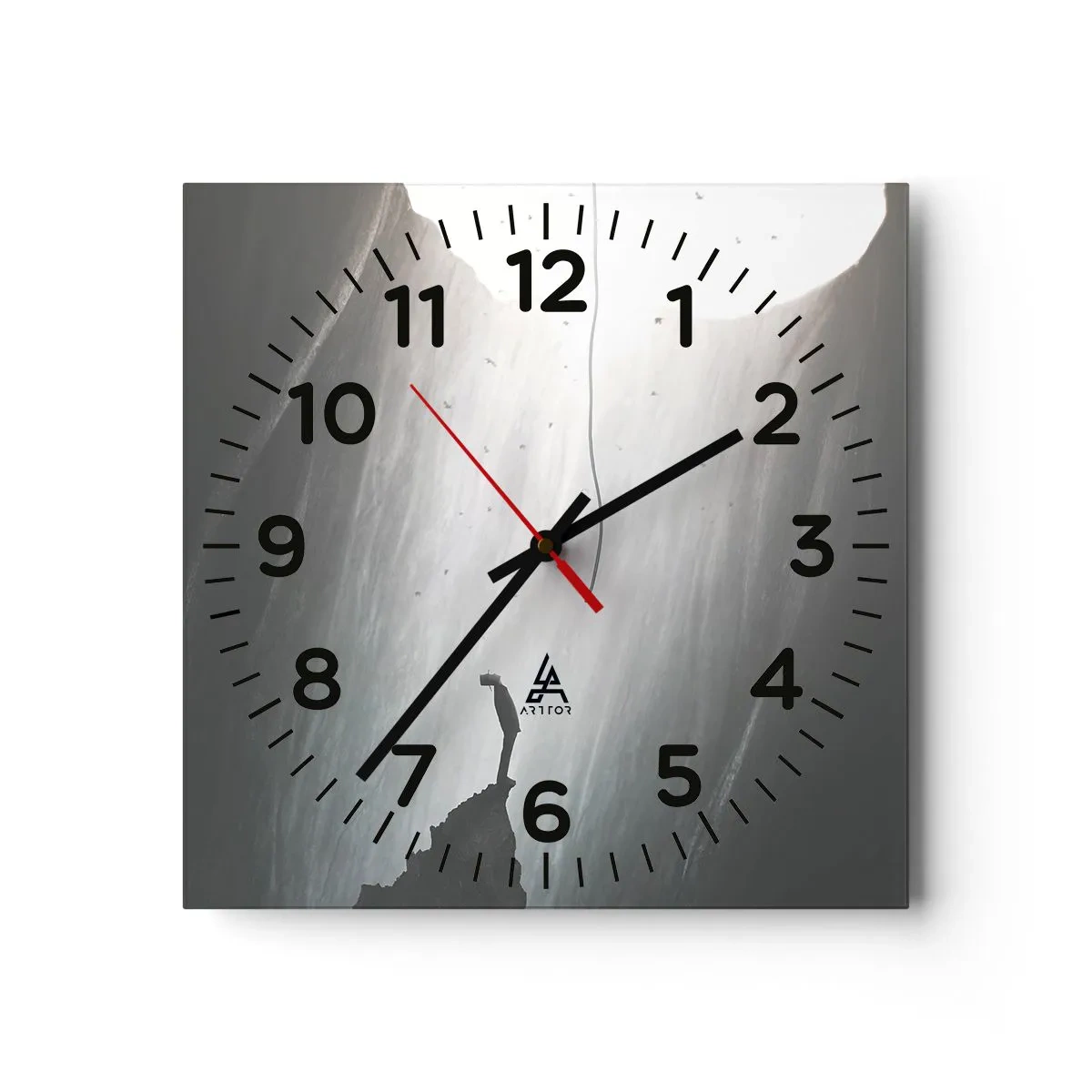 Ceas de perete - Ceas pe sticlă - Există întotdeauna o cale de ieșire - 30x30 cm