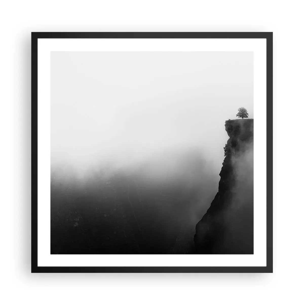 Poster în ramă neagră - La capătul lumii - 60x60 cm