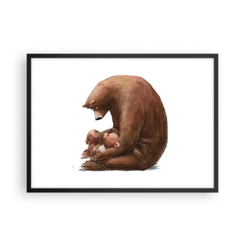 Poster în ramă neagră - Vise plăcute, copii - 70x50 cm