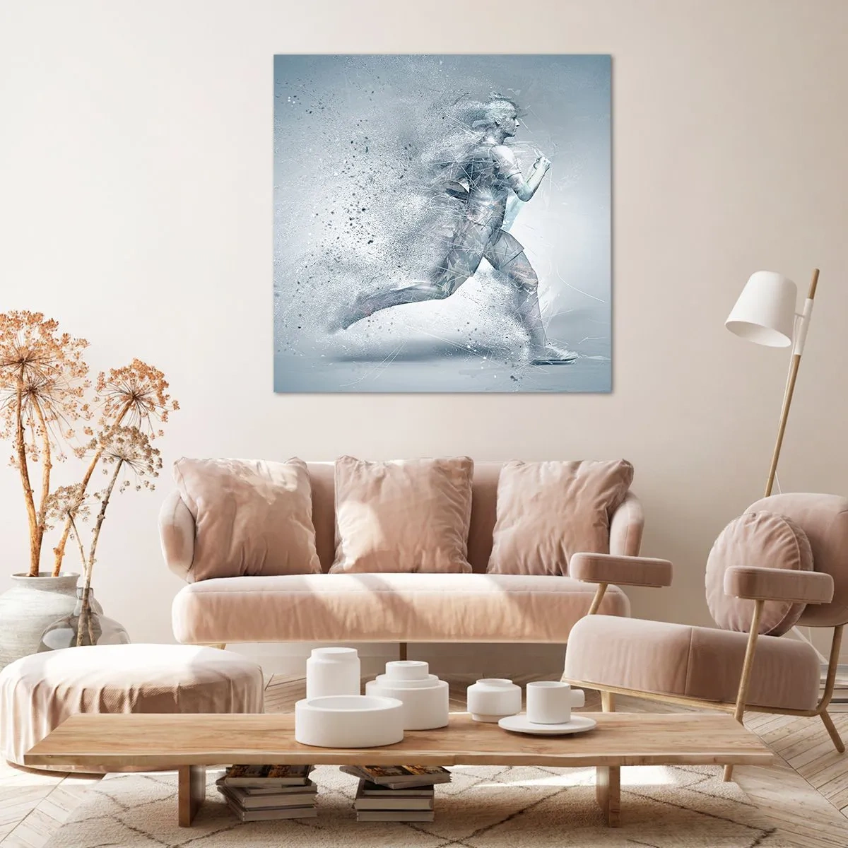 Tablou pe pânză - Energie pură cristalină - 70x70 cm