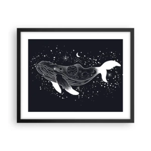 Poster în ramă neagră - În oceanul universului - 50x40 cm