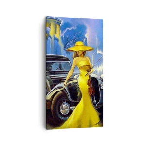 Tablou pe pânză - Nocturne pentru vioară și dragoste - 45x80 cm