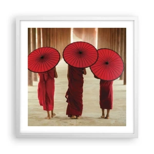 Poster în ramă albă - Pe drumul spre Tărâmul Pur - 50x50 cm