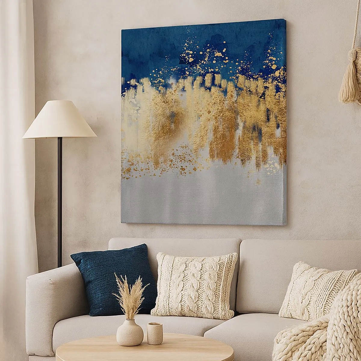 Tablou pe pânză - Compoziție modernă cu bliț - 30x30 cm