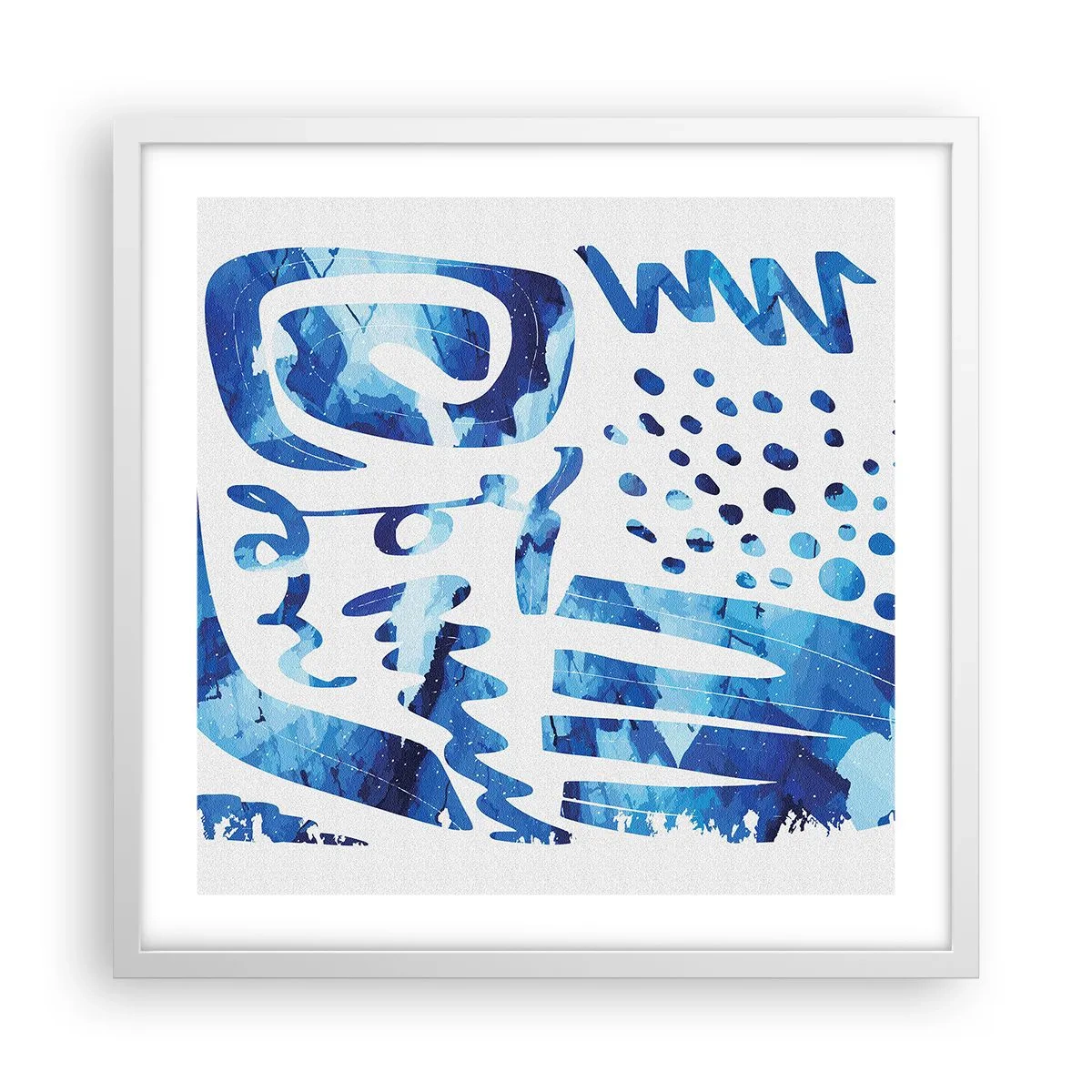 Poster în ramă albă - Înapoi la rădăcini - 50x50 cm