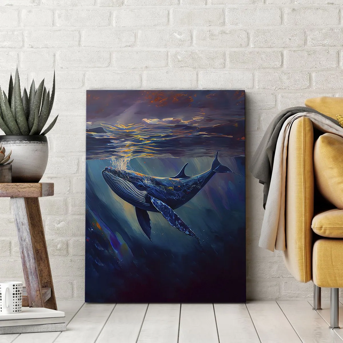 Tablou pe pânză - Bun venit în lumea mea - 45x80 cm