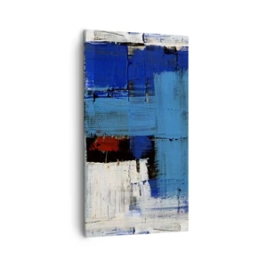 Tablou pe pânză - Secretul albastru - 45x80 cm