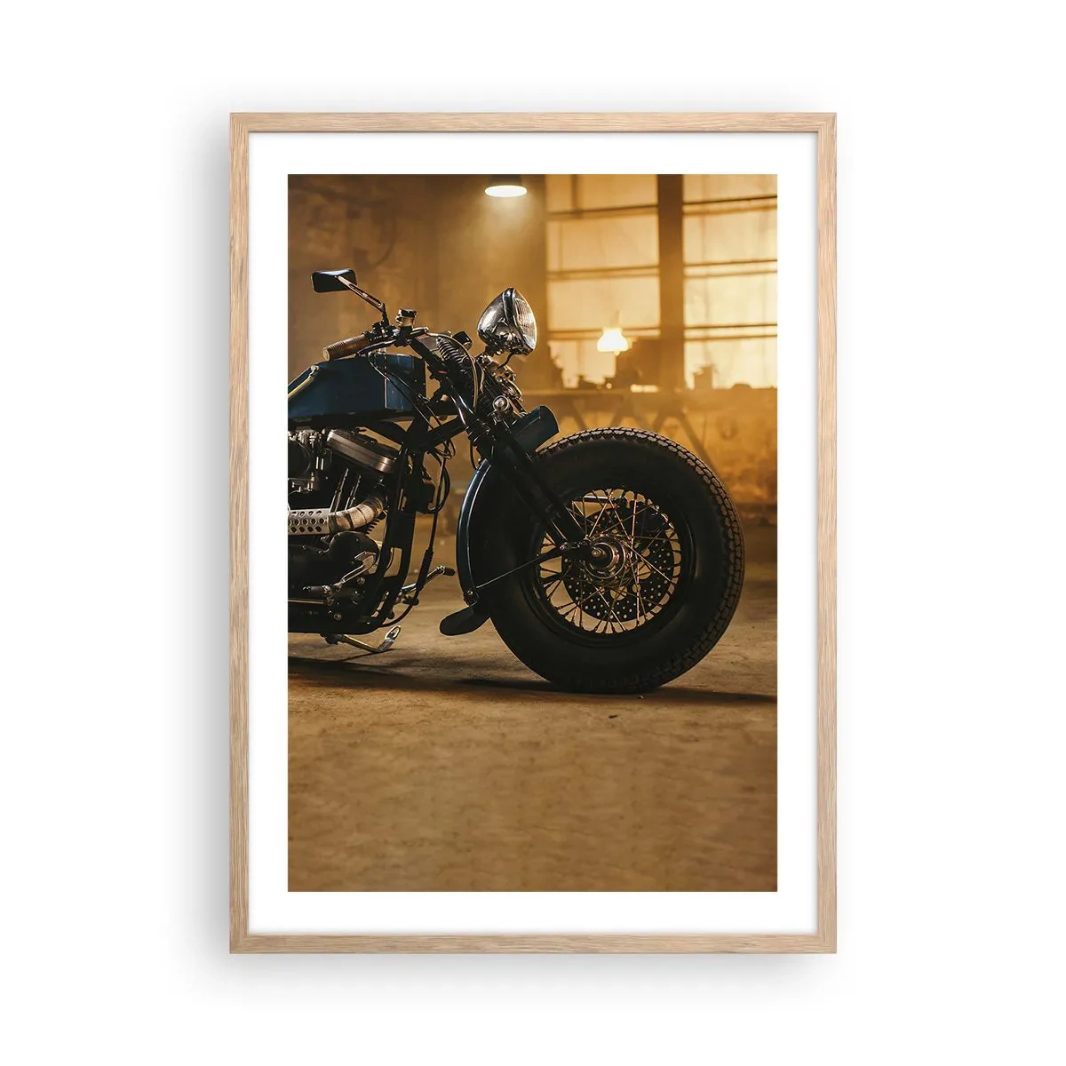 Poster în ramă de stejar deschis - Pot să fac totul - 50x70 cm