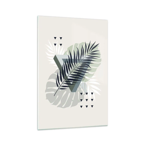 Tablou pe sticlă - Natura și geometria - două ordine? - 70x100 cm