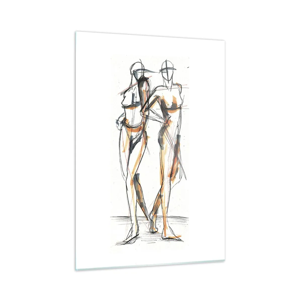 Tablou pe sticlă - Un studiu de farmec - 50x70 cm