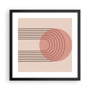 Poster în ramă neagră - Atracție irezistibilă - 40x40 cm