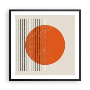 Poster în ramă neagră - Întotdeauna soarele - 60x60 cm