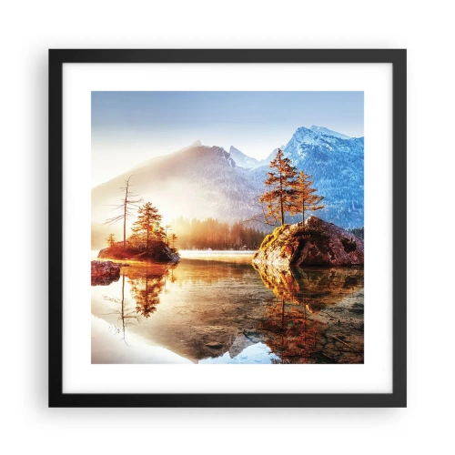 Poster în ramă neagră - Natura într-o nouă lumină - 40x40 cm