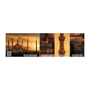 Mostră tapet autocolant Deluxe Sticker - Dumnezeu este mare - Arhitectură, Moschee, Istanbul - 100x30 cm