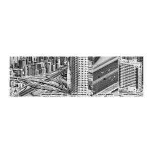Mostră tapet Premium Canvas - Dubai - orașul imposibil - Oraș, Arhitectură, Metropolă - 100x30 cm