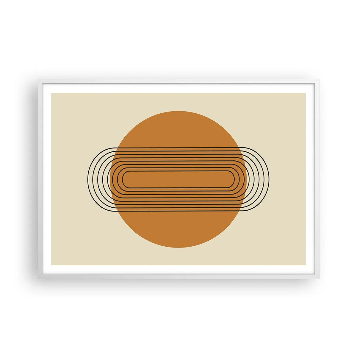 Poster în ramă albă - Planul perfect - 100x70 cm