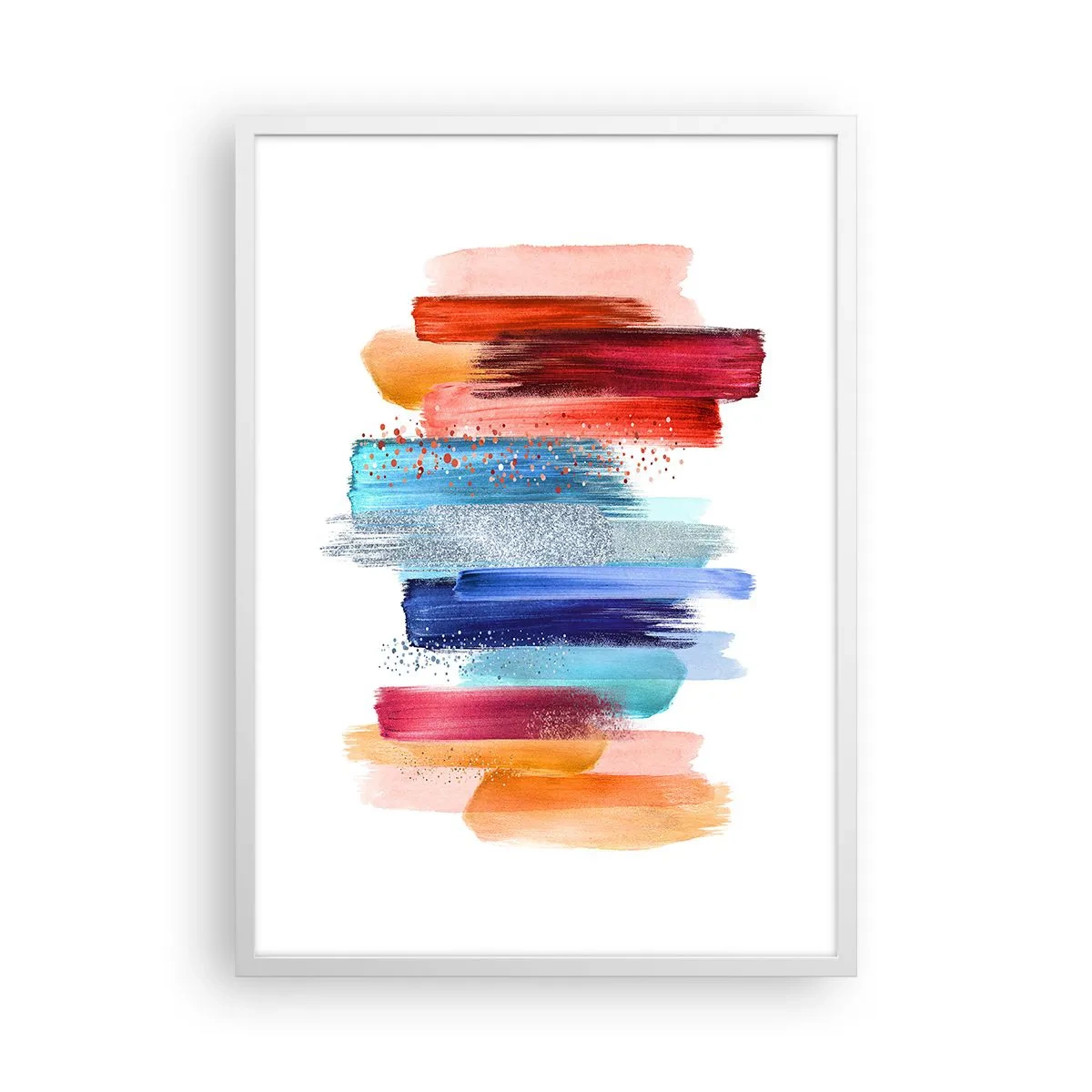 Poster în ramă albă - Sus și jos - 50x70 cm