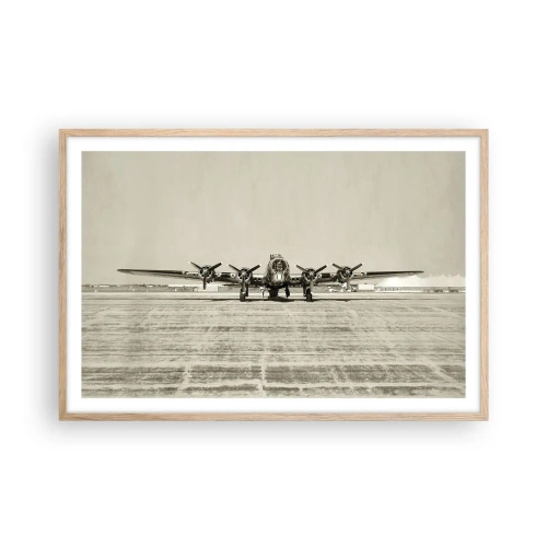 Poster în ramă de stejar deschis - Pregătit, ca întotdeauna - 91x61 cm