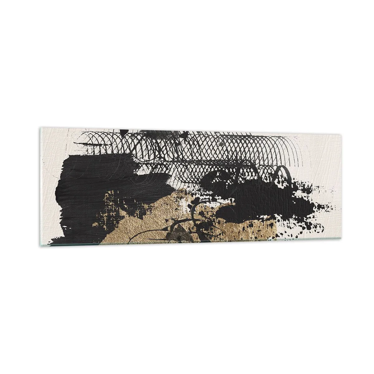 Tablou pe sticlă - Compoziție cu pasiune - 90x30 cm