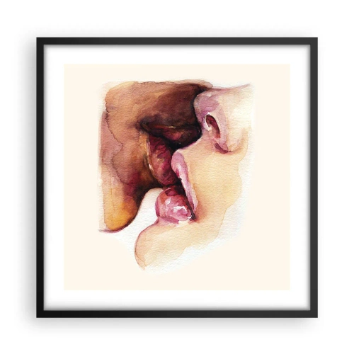 Poster în ramă neagră - Ca ziua și noaptea, ca cerul și pământul - 50x50 cm