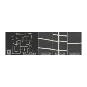 Mostră tapet Premium Canvas - Nu atât de simplu - Abstracția, Bucată, alb-negru - 100x30 cm