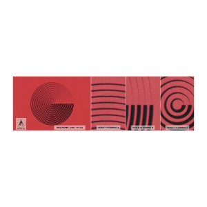 Mostră tapet Premium Canvas - Mișcare circulară - Minimalism, roată, Linii - 100x30 cm