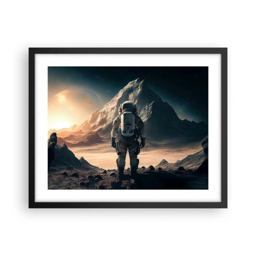 Poster în ramă neagră - O nouă provocare - 50x40 cm