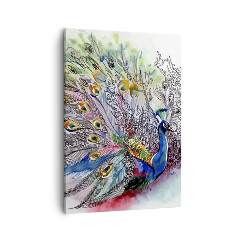 Tablou pe pânză - Cu mândrie împotriva griului - 50x70 cm