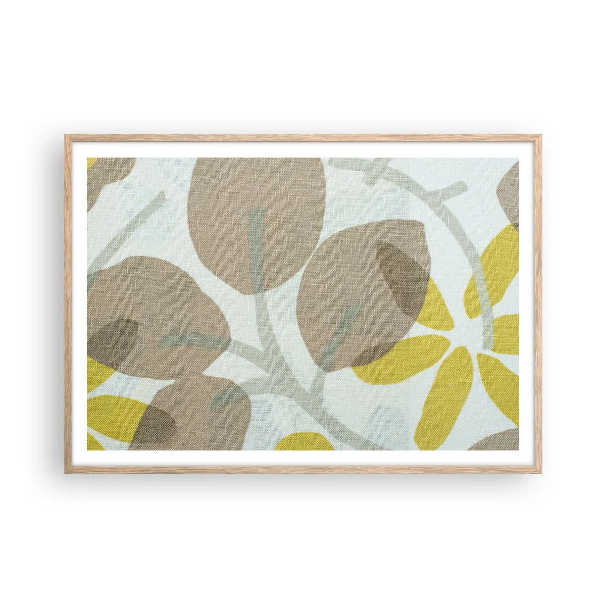 Poster în ramă de stejar deschis - Compoziție în plin soare - 100x70 cm