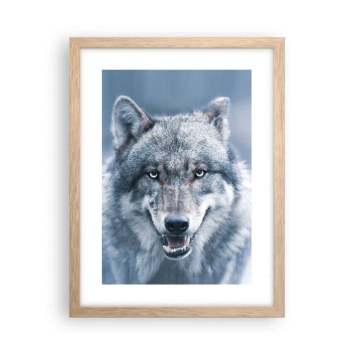 Poster în ramă de stejar deschis - Accepți provocarea? - 30x40 cm